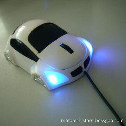 Colorful Wired 3D Car-shaped Mouse with 2.4GHz Frequency